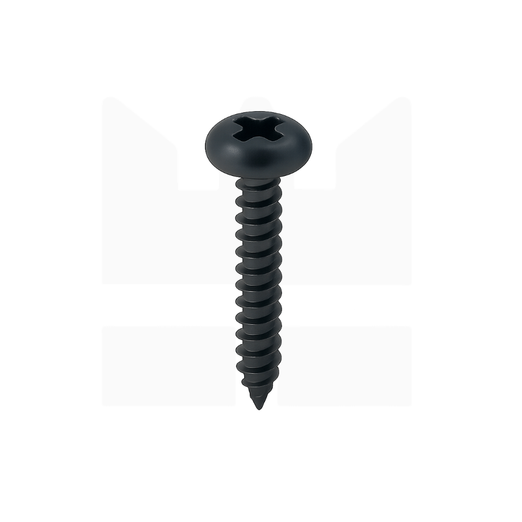 Plaatschroef Staal zwart - Bolkop - DIN 7981 - 1,4 mm