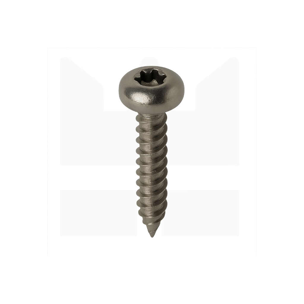 Plaatschroef 2,9 mm - Bolkop Torx - RVS A2 - ISO 14585