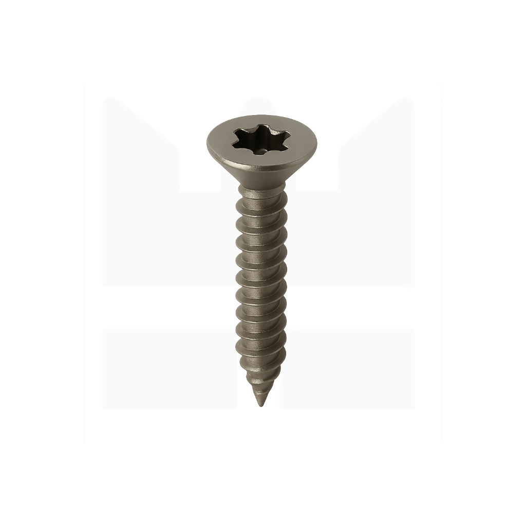 Plaatschroef 2,2 mm - Verzonken kop Torx - RVS A2 - ISO 14586