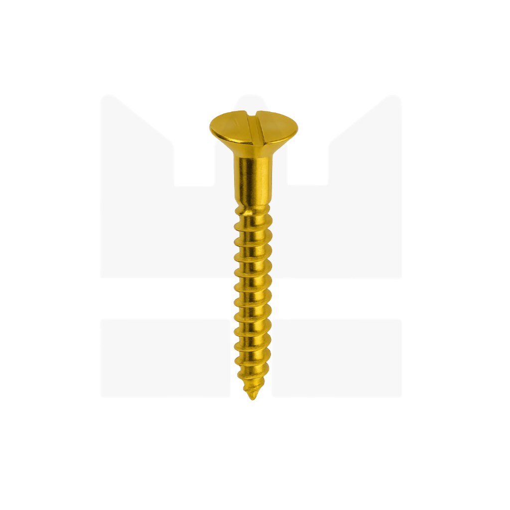 Messing houtschroef 3,0 mm met verzonken kop | DIN 97