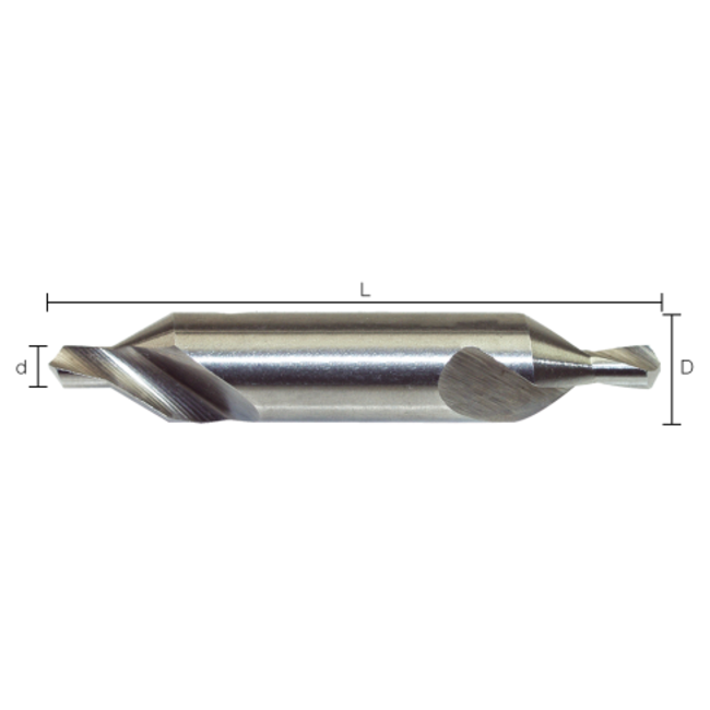 Centreerboor 6,3 mm HSS DIN 333