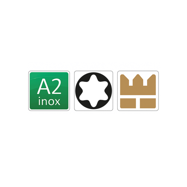 Plaatschroef RVS ISO 14585 - TORX - 2,2 x 6,5 mm - 100 stuks