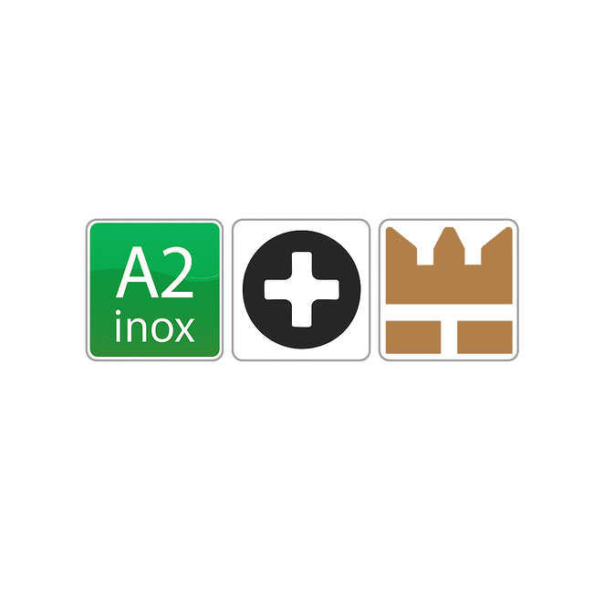 Verzonken kopschroef | M2 x 5 -  DIN 965 - RVS - Kruiskop - 100 stuks