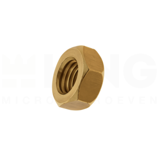 KING Microschroeven Zeskantmoer M2 - DIN 934 - Messing - 50 stuks