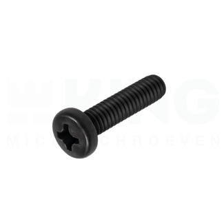 KING Microschroeven Bolcilinderkopschroef M3 x 4 - Staal zwart - 25 stuks