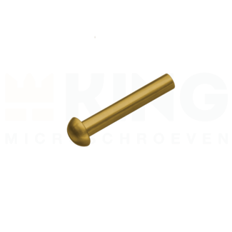 KING Microschroeven Klinknagel bolkop - Messing - 3 x 8 mm - 50 stuks