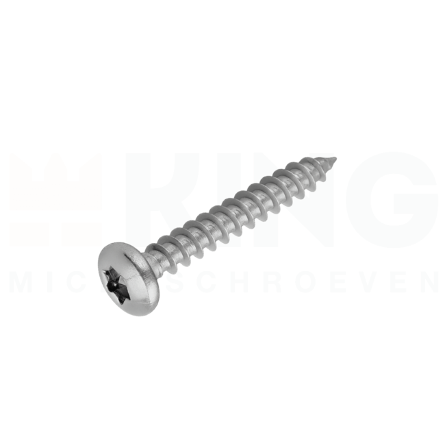 Spaanplaatschroef 3 x 20 - Bolkop - TORX - Staal verzinkt - 25 stuks