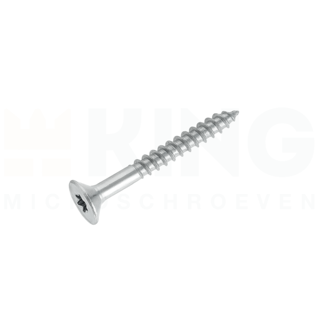 Spaanplaatschroef 3 x 30 - Verzonken kop - TORX - Staal verzinkt - 25 stuks