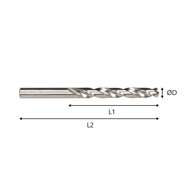 Metaalboor 0,7 mm HSS geslepen