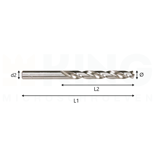 Metaalboor | Spiraalboor 5,0 mm - HSS geslepen - Per stuk