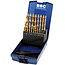 Bohrcraft Titaniumborenset - 1,0 - 10 mm - 19 delig - HSSG Geslepen borenset