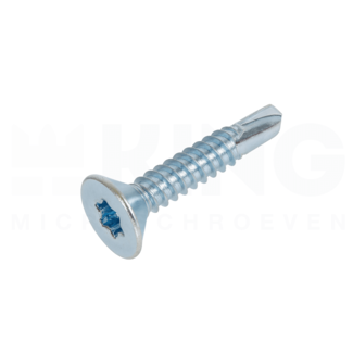 KING Microschroeven Zelfborende schroef 3,5 x 19 mm - Verzonken Torx kop - 25 stuks