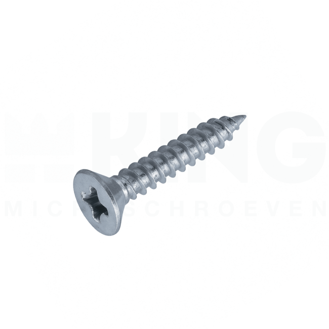 Plaatschroef 2,9 x 9,5 mm - Din 7982 - Staal verzinkt - 50 stuks