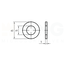 Sluitring M2 DIN 125A - Messing - 100 stuks