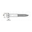 Houtschroef verzonken kop DIN 97 - Messing - 2 x 10 mm - 50 stuks