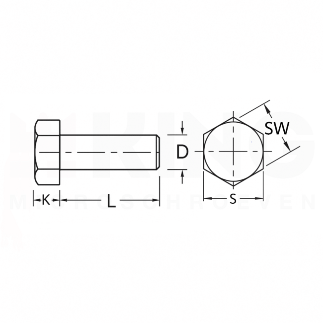 Modelbouw bout M1,4 x 6 - Lage kop - Messing - 10 stuks