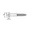 Houtschroef 3,5 x 25 mm - Bolkop | Messing - DIN 96  - 25 stuks