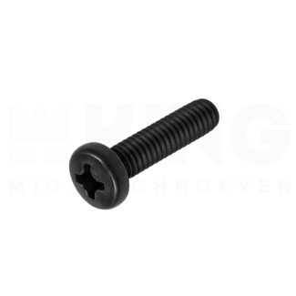 KING Microschroeven Bolcilinderkopschroef M1,4 x 10 - Staal zwart - 50 stuks