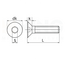 Inbus - verzonkenkop schroef M3 x 4 - Staal 10.9 - DIN 7991 - 25 stuks