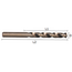 Cobaltboor 0.6 mm - HSSg - DIN 338 - metaalboor