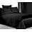 Silk flat sheet 22momme black