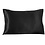 Funda de almohada de seda 19momme negro