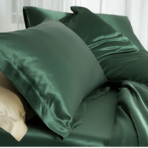 Silk pillowcase 19momme forest green