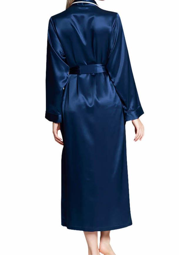 Women Luxury Solid Long 100% Silk Kimono Robe With Fur Trim [FS126] -  $199.00 : FreedomSilk, Best Silk Pillowcases, Silk Sheets, Silk Pajamas For  Women, Silk Nightgowns Online Store