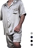  Heren zijden pyjama set  (shortama)