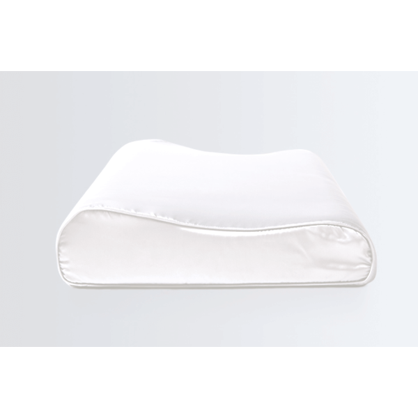 Funda de almohada de seda para la almohada ergonómica 22 momme