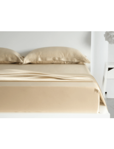  Silk fitted sheet 19mm Champagne