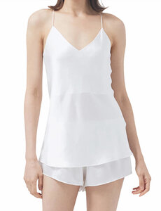 Top et shorts en soie femme