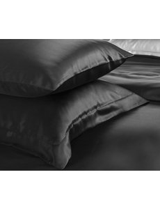  Silk pillowcase 22mm black - charcoal black