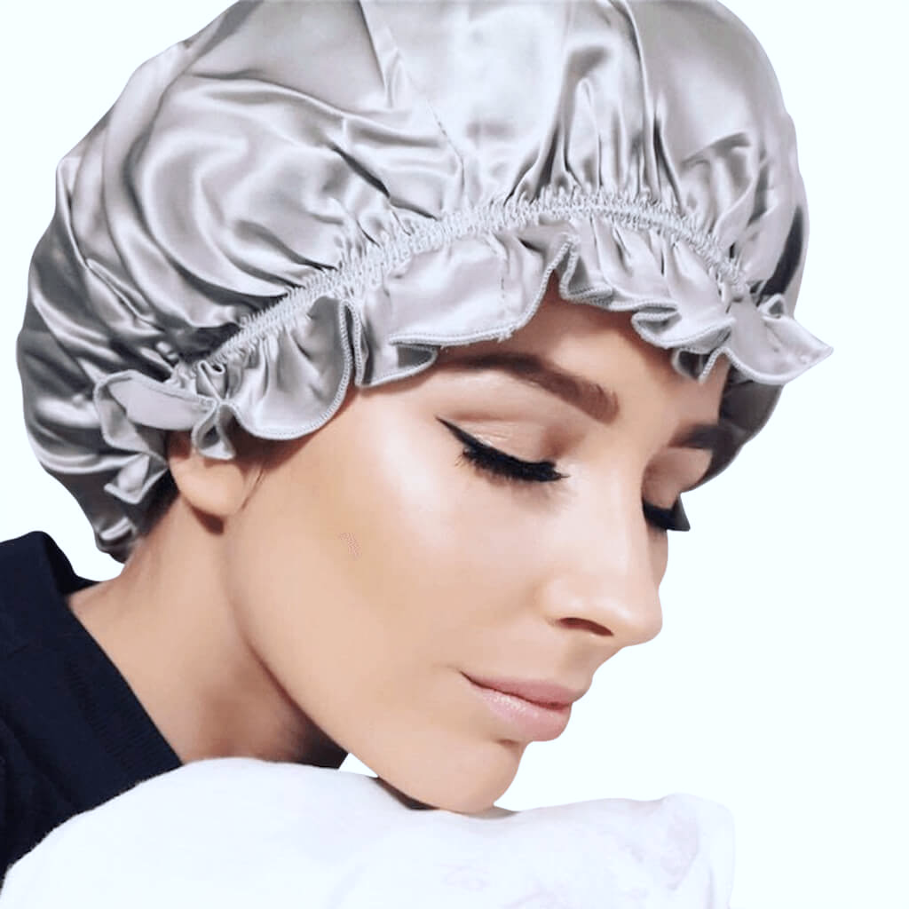 Bonnet Satin Cheveux Nuit, Bonnet De Nuit Satin, Bonnet Soie