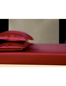  Drap housse en soie 19mm rouge vin