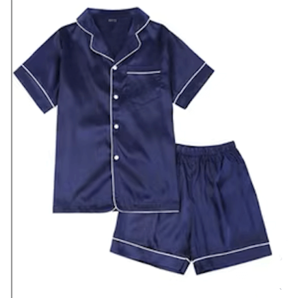 Boy's silk pajama set (short sleeves + Shorts)