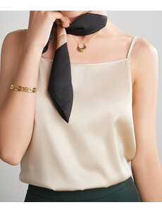  Camisola de seda con tirantes ajustables