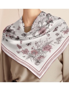  Silk scarf floral