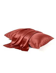  Taies d'oreiller en soie 22mm Sunset Ember