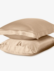  Funda de almohada de seda 22mm Champán
