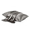 Taies d'oreiller en soie 22mm Gris sonique