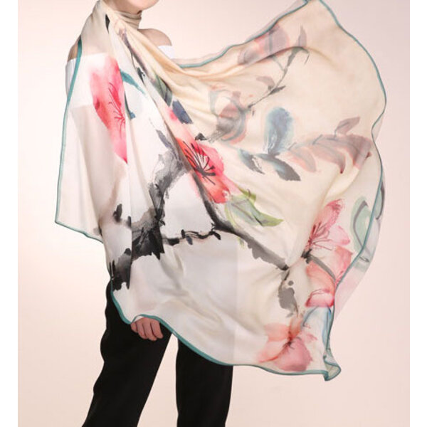 Silk scarf, 100% silk