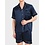Heren zijden pyjama  set (korte mouwen + Shorts)