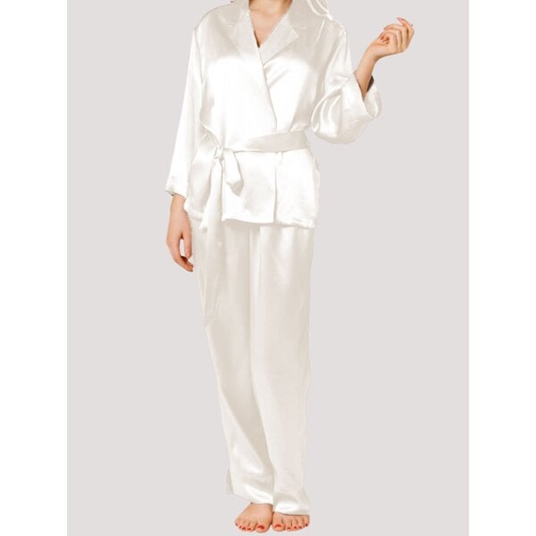 Dames zijden pyjama set