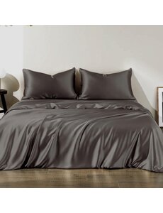  Silk duvet cover 22mm dark grey