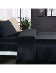  Funda nórdica de seda 22mm negro