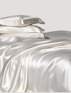  Silk duvet cover 19mm ivory white
