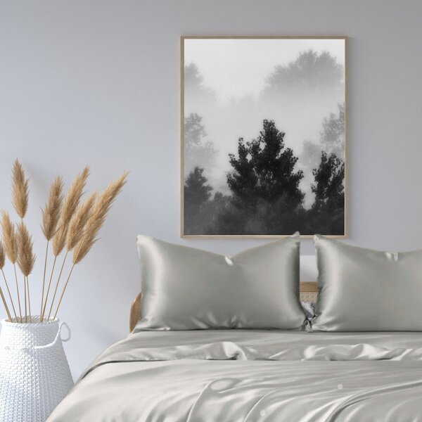 Silk duvet cover 22momme silver