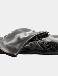  Drap housse en soie 22mm gris sonic