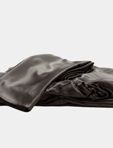  Sábana ajustable de seda 22mm gris oscuro
